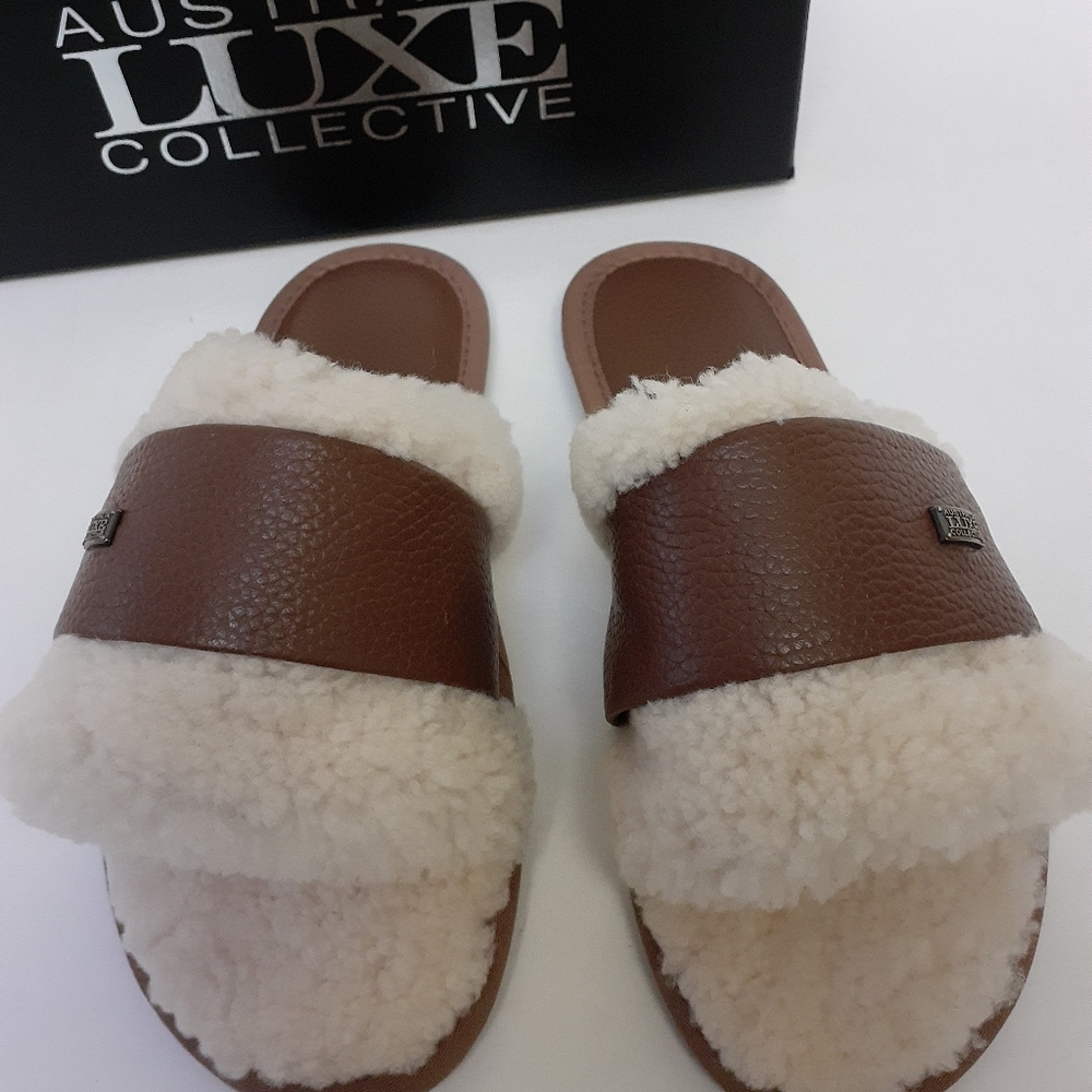 New Australia Luxe Shearling Slippers Sz 9 - Picture 4 of 6